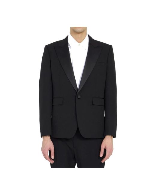 Saint Laurent Jassen ,Zwart ,Wol Zwarte Smokingjas Elegant Essentieel in het Black voor heren