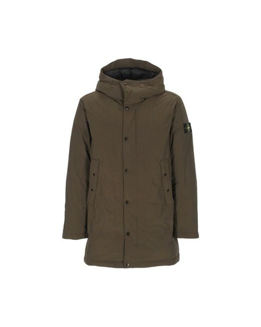 Winter Jackets Stone Island de hombre de color Green