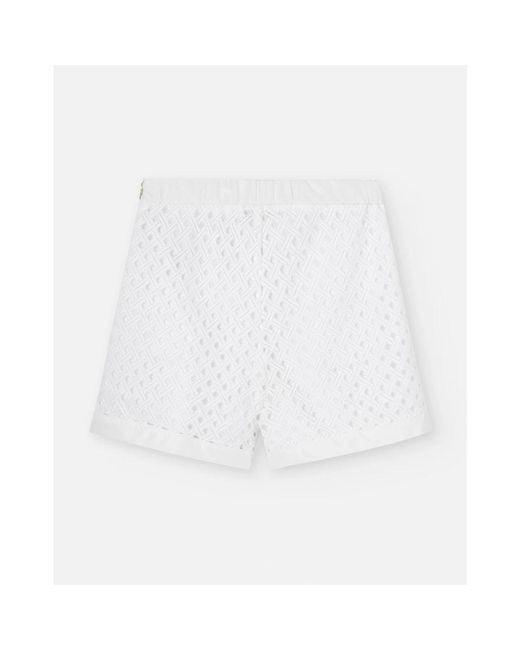 Herno Korte Broeken ,Wit ,Bermuda Shorts Met Getextureerde Stof in het White
