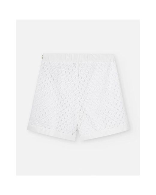 Herno Korte Broeken ,Wit ,Bermuda Shorts Met Getextureerde Stof in het White