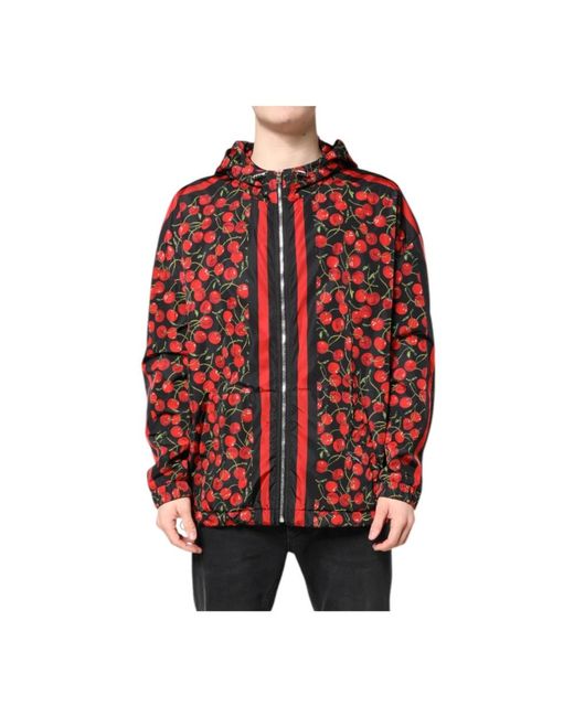 Dolce & Gabbana Red Light Jackets for men