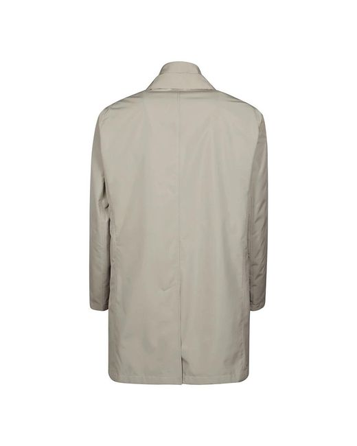Herno Gray Single-Breasted Coats for men