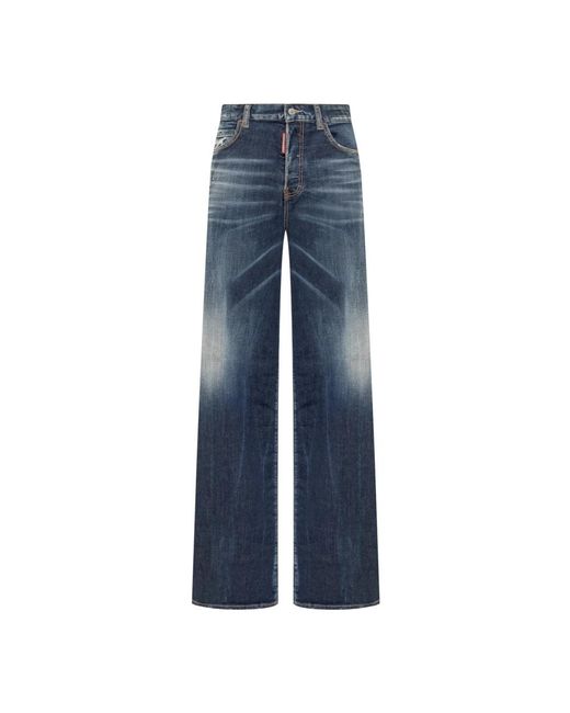 DSquared² Blue Wide Jeans