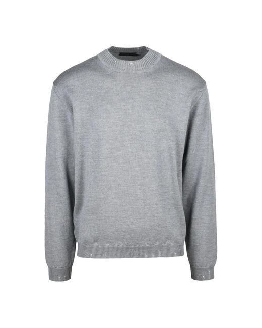 Daniele Fiesoli Round-Neck Knitwear in het Gray voor heren