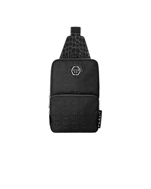 Philipp Plein Black Cross Body Bags for men