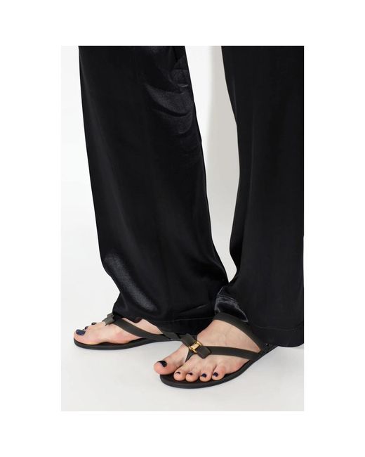Ferragamo Black Flip Flops