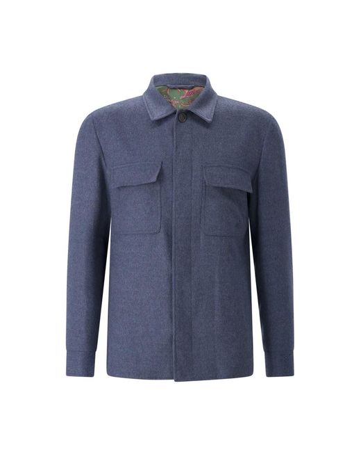 Etro Blue Casual Shirts for men