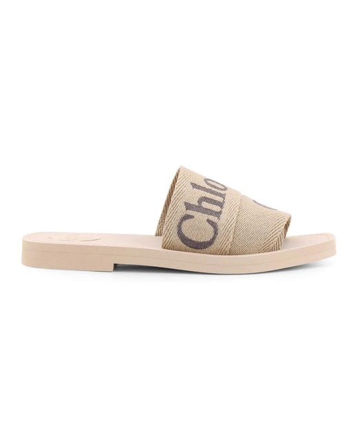 Chloé Natural Sliders