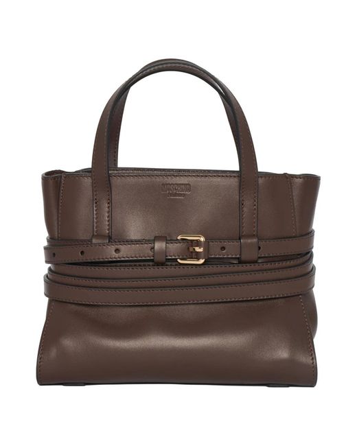 Moschino Brown Kleine Handtasche