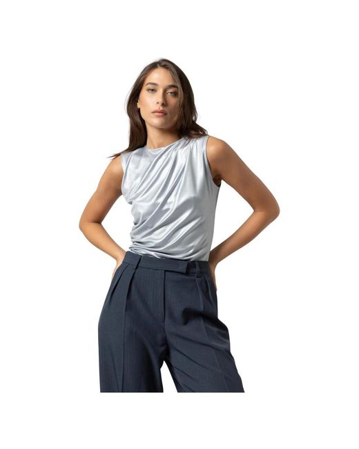 Kocca Blue Sleeveless Tops