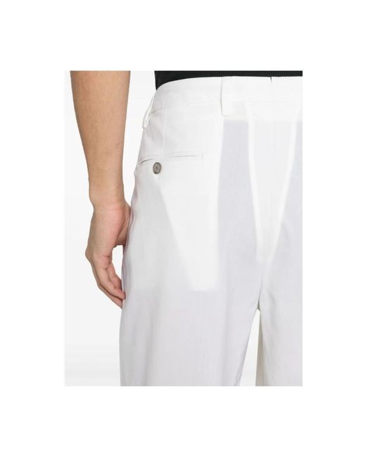BRIGLIA Cropped trousers in White für Herren