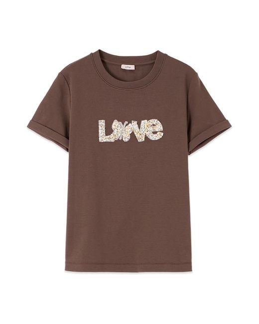 T-Shirts Oltre de color Brown