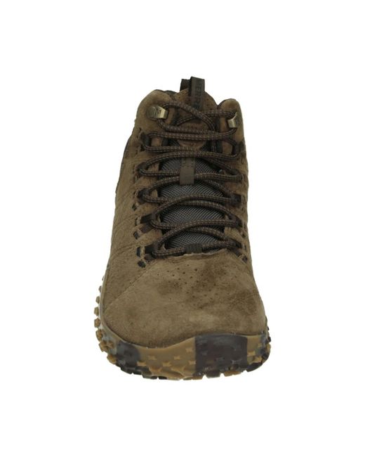 Merrell Schoenen ,Bruin ,Leer Casual Mid-Top Waterdichte Schoenen Bruin in het Brown voor heren