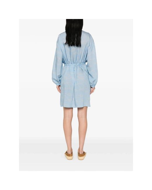Woolrich Blue Shirt Dresses