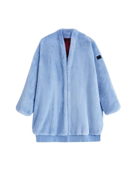 OOF WEAR Blue Faux Fur & Shearling Jackets