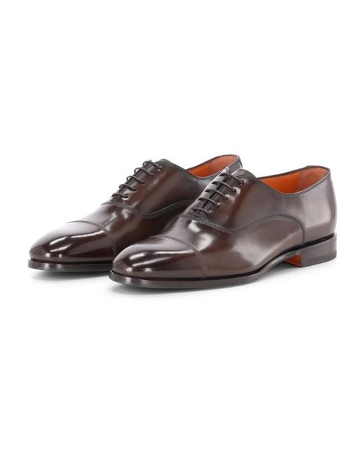Santoni Brown Dress Shoes for men
