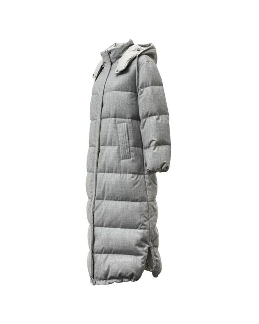 Brunello Cucinelli Gray Parkas