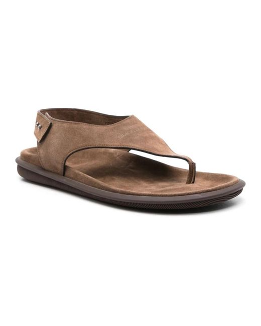 Giorgio Armani Brown Flat Sandals for men