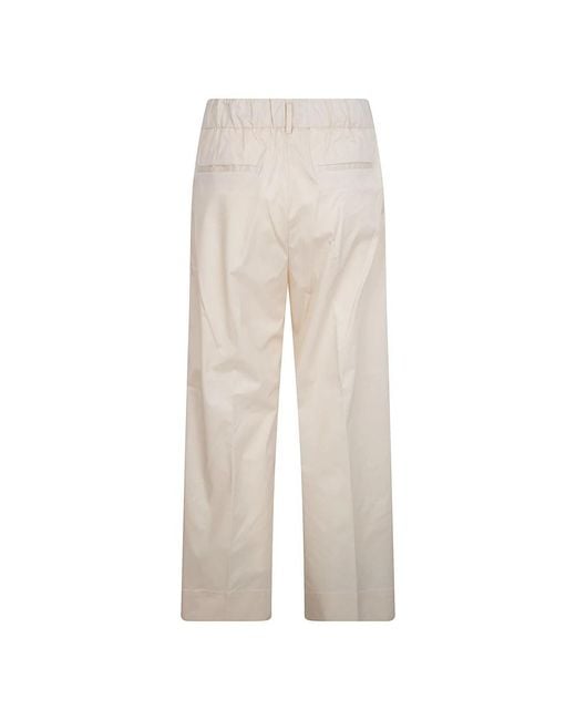 Myths White Wide Trousers
