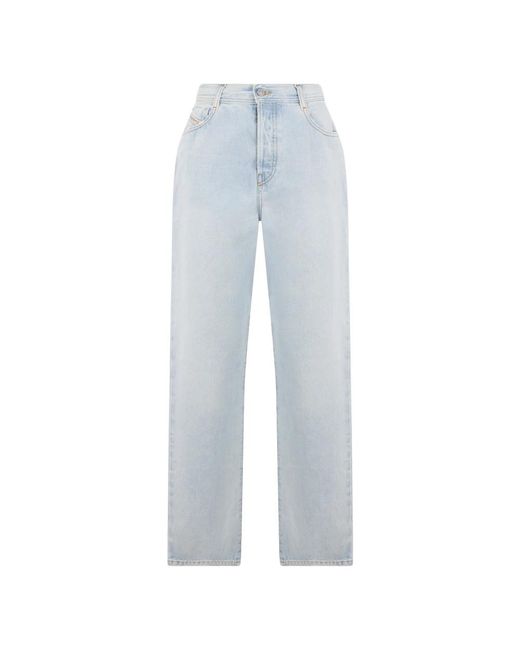 DIESEL Blue Straight Fit Jeans