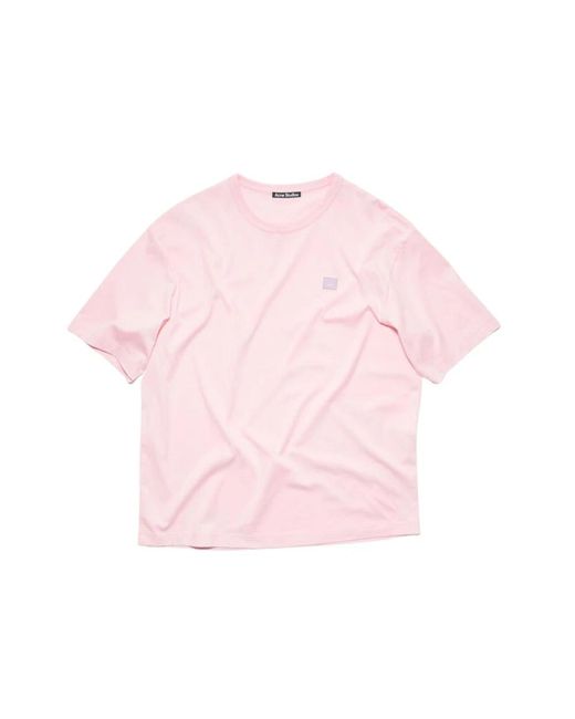 Acne Pink Kurzarm t-shirt in hellrosa