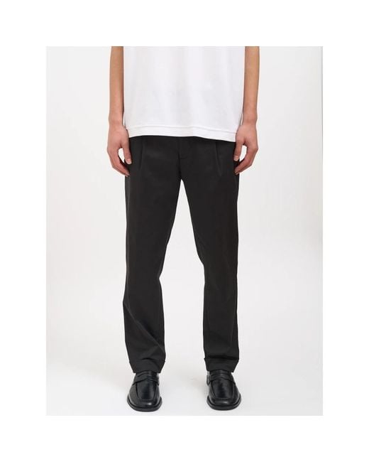 Paolo Pecora Black Slim-Fit Trousers for men