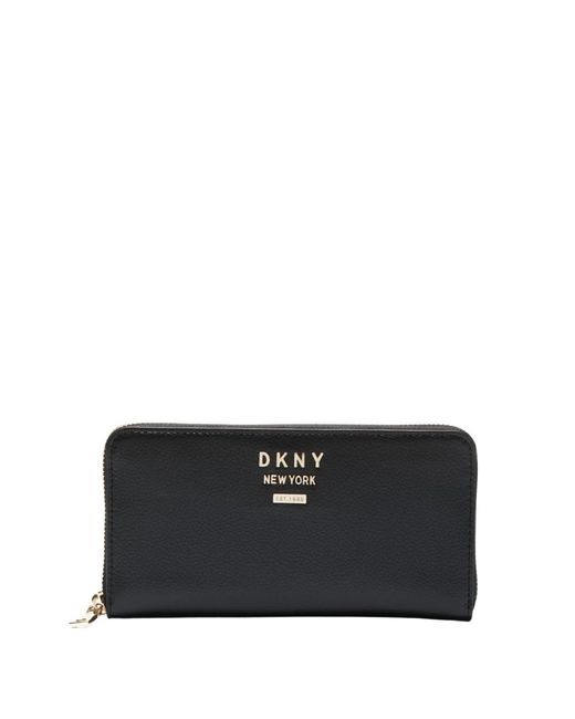 Portafoglio con zip elegante nero di DKNY in Black
