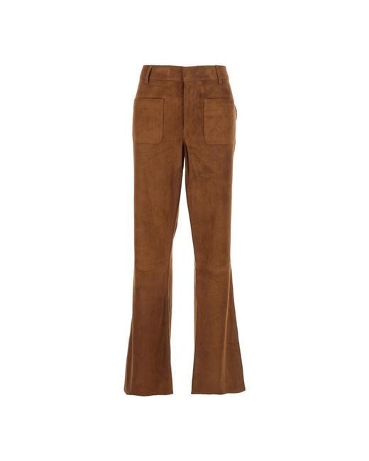 Wide Trousers Ba&sh de color Brown