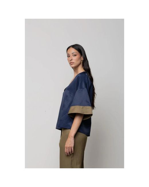 Kaos Blouse in het Blue