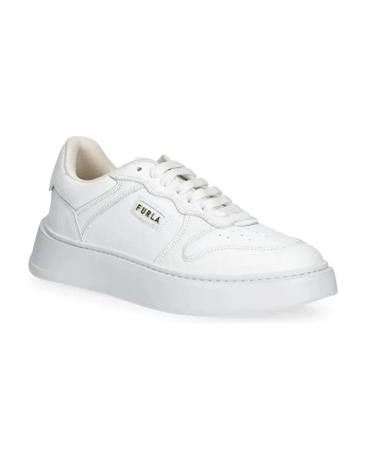 Furla Lage Sneakers in het White