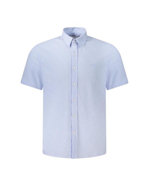 Guess Blue Short Sleeve Shirts for men