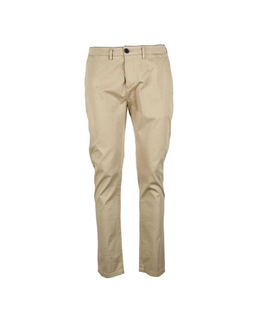Pantaloni in cotone ed elastan di Department 5 in Natural da Uomo