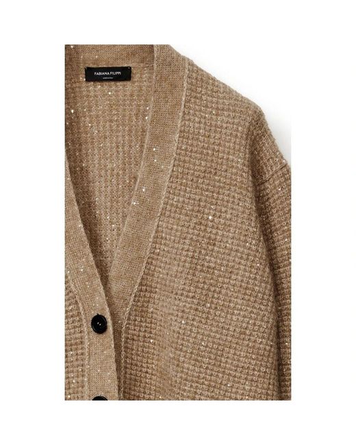 Cardigans Fabiana Filippi de color Brown