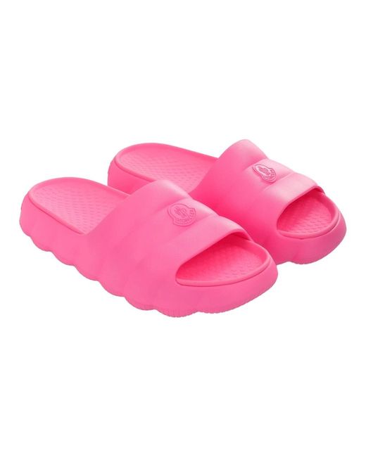Moncler Pink Sliders