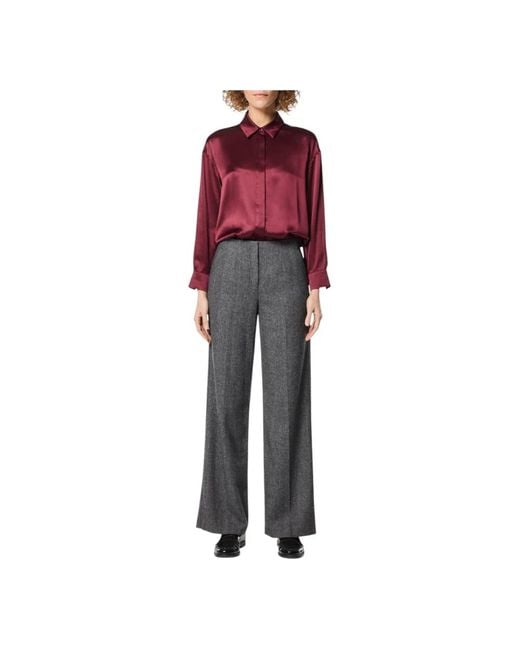 Nenette Gray Wide Trousers