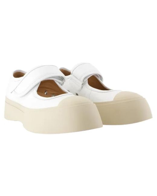 Marni White Flats