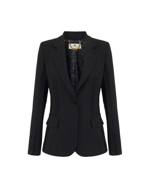 Elisabetta Franchi Black Blazers