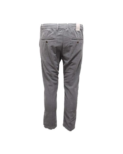 Cruna Gray Slim-Fit Trousers for men