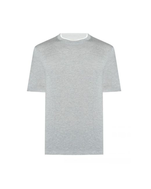 Brunello Cucinelli Gray T-Shirts for men