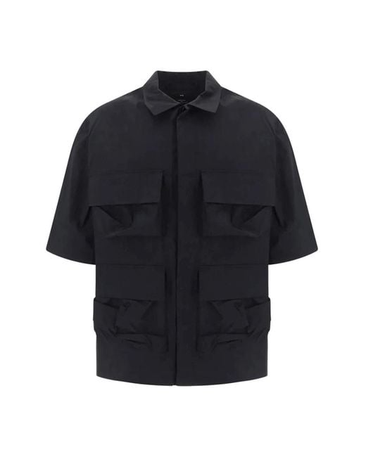 Y-3 Black Short Sleeve Shirts for men