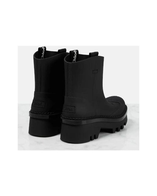 Chloé Black Rain Boots