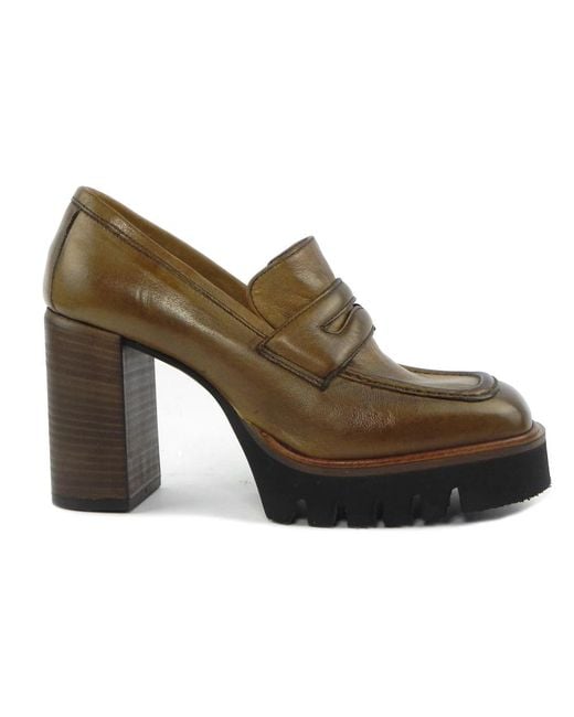 Zoe Brown Heeled Boots