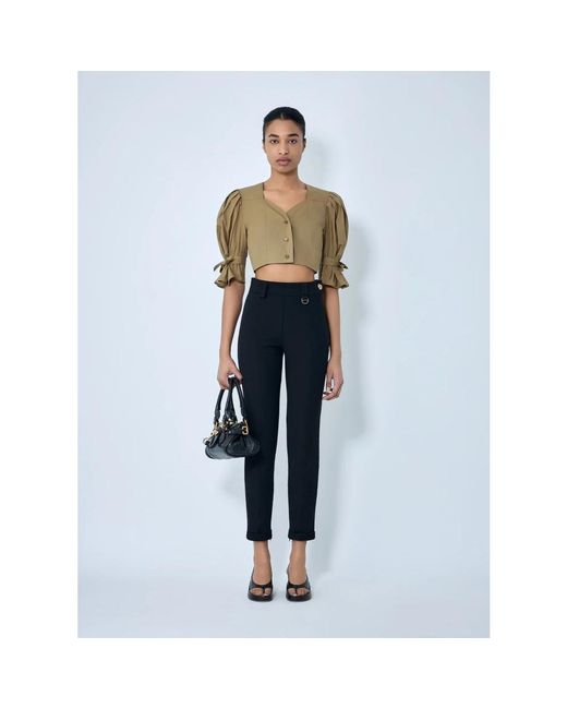 Chloé Blue Cropped Trousers