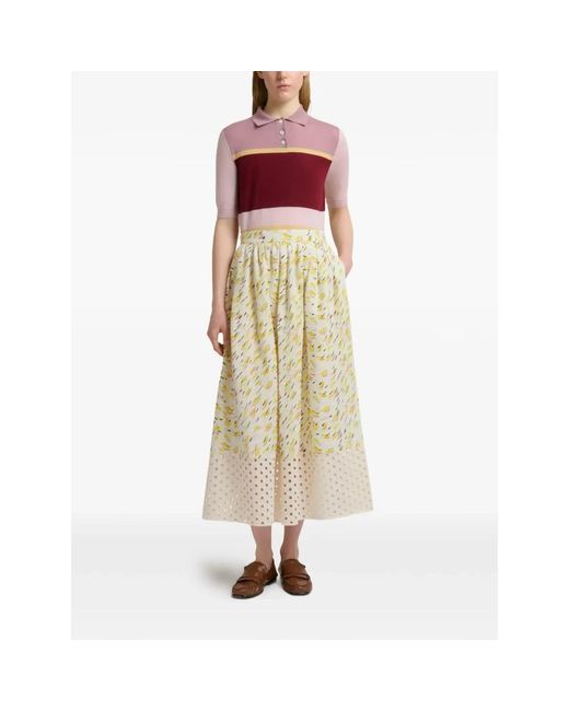 Marni Midi Rok in het Natural