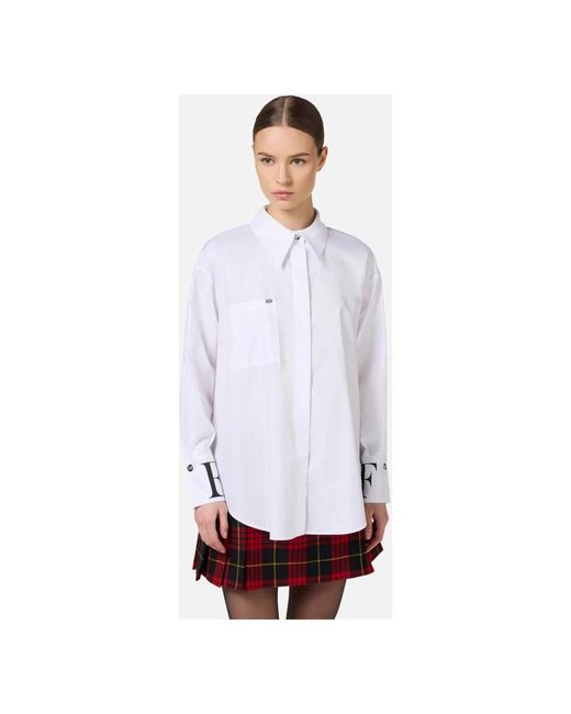 Blouses & shirts > shirts Elisabetta Franchi en coloris White