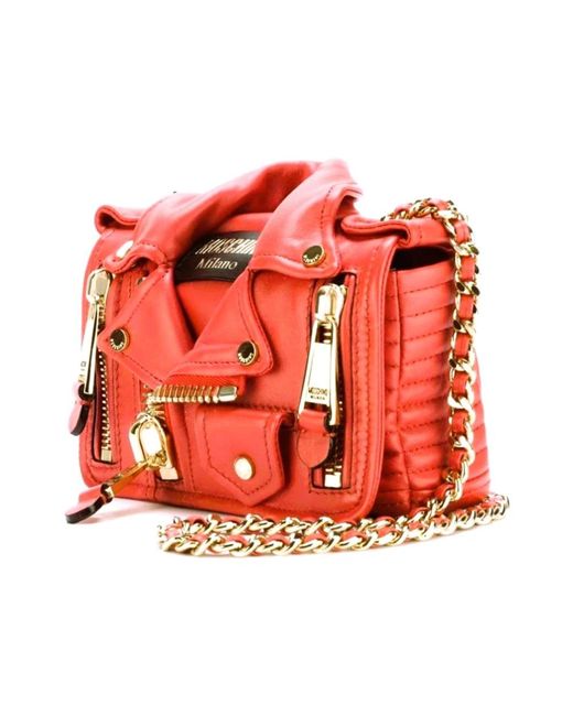 Moschino Red Shoulder Bags