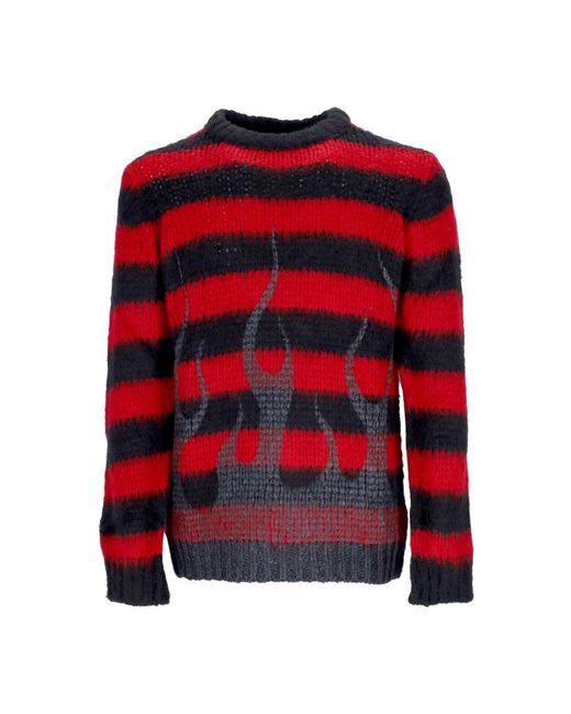 Vision Of Super Red Round-Neck Knitwear for men