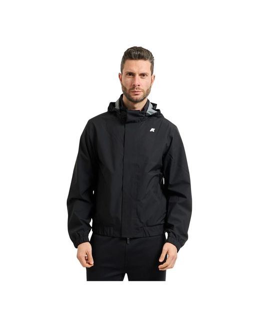 K-Way Black Rain Jackets for men