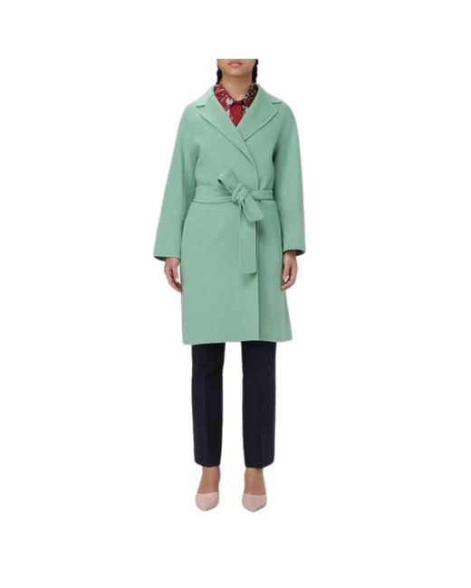Coats > belted coats Max Mara en coloris Green