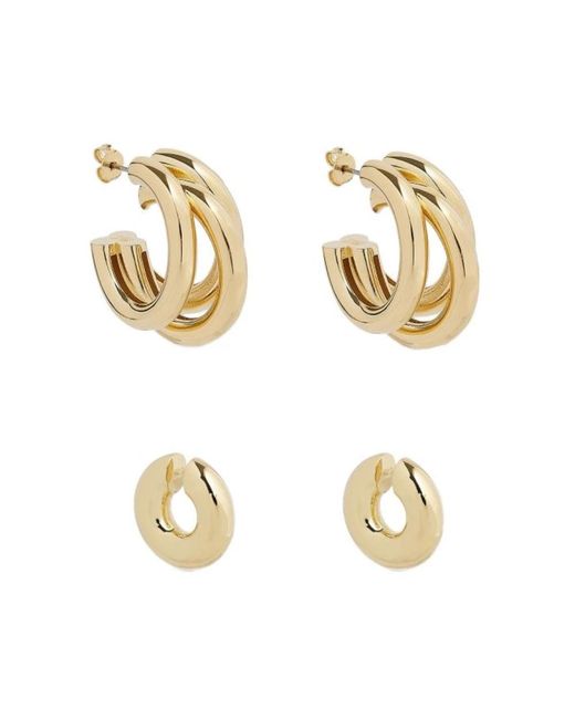 Rabanne Metallic Jewel Earring Set